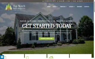 Top Notch Home Inspection of Centralia website