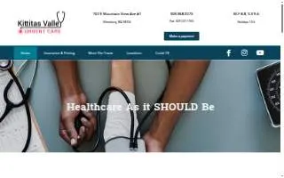 Kittitas Valley Urgent Care website