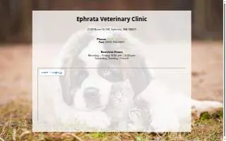 Ephrata Veterinary Clinic website