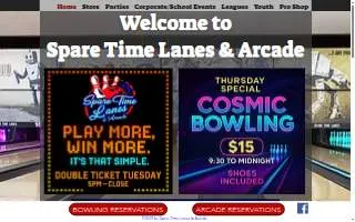 Spare Time Lanes of Kennewick website