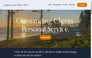 Singletary Law Offices, PLLC of Lakeland North website