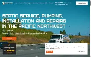 Septic Solutions LLC of Mill Creek website