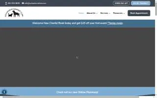 Orchards Veterinary Clinic website