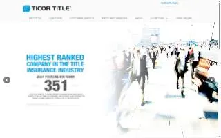 Ticor Title of Pasco website