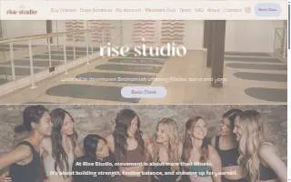 Rise Studio of Snohomish website