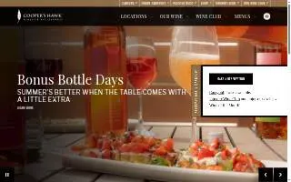 Cooper's Hawk Winery & Restaurant of Brookfield website