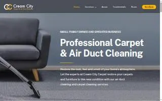 Cream City Carpet & Air Duct Cleaning LLC website