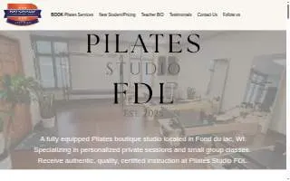 Pilates Studio FDL website