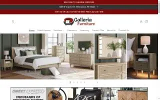 Galleria Furniture of Franklin website