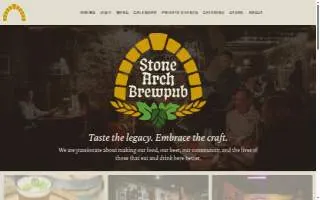 Stone Arch Tied House website