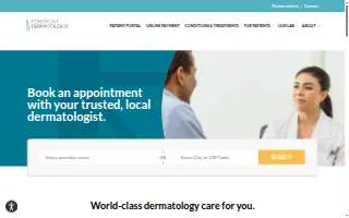 Forefront Dermatology Marinette website