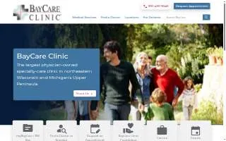 Bay Care Clinic website