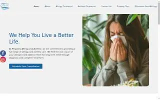 Ringwala Allergy & Asthma of Mount Pleasant website