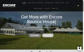 Encore Event & Party Express of Superior website