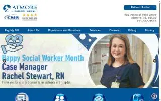 Atmore Urgent Care website