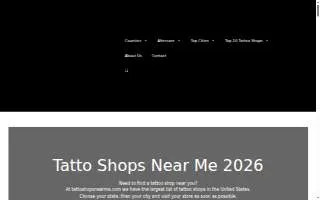 Top Notch Tattoo website