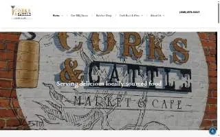 Corks & Cattle website