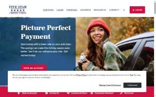 Five Star Credit Union of Eufaula website