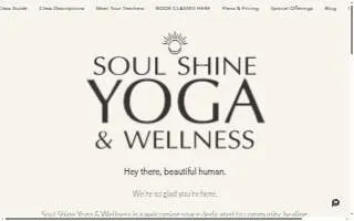 Soul Shine Yoga & Wellness Studio of Fort Payne website