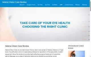 Helena Vision Care website