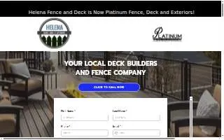 Helena Fence and Deck website