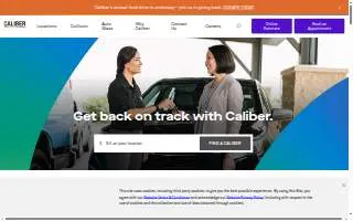 Caliber Collision of Tillmans Corner website