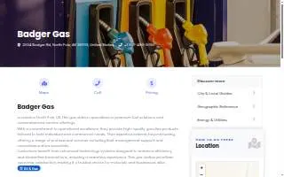 Badger Gas website