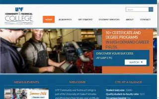 UAF Community and Technical College website