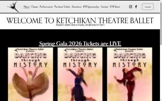 Ketchikan Theatre Ballet website