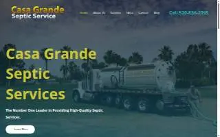 Casa Grande Septic website