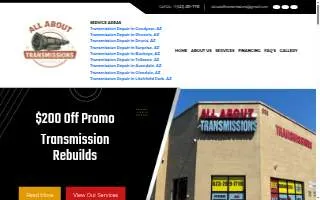 All About Transmissions - Family Owned Transmission Repair & Rebuild Shop in Goodyear website