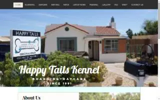 Happy Tails Kennel of San Luis website