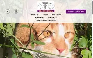 The Pet Clinic of Somerton website
