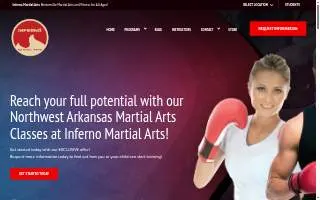 Inferno Martial Arts Bella Vista website