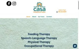 Casa Pediatric Care website