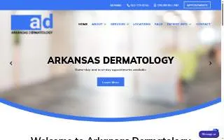 Arkansas Dermatology of Stuttgart website