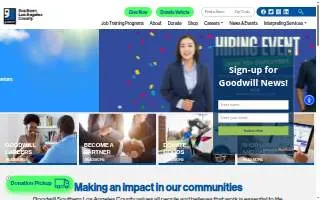 Goodwill Store & Donation Center of Carson website