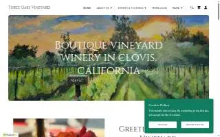 Three Oaks Vineyard & Winery website