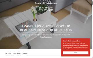 Frank Lopez Broker at Century21Probate.com, Covina and West Covina Realtors