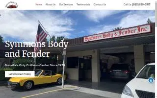 Symmons Body & Fender, Inc. website