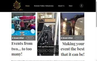 A Grand Affair of Davis website
