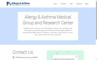 Allergy & Asthma Med Group Inc website