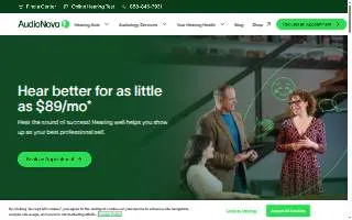 AudioNova of Grover Beach website