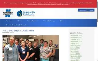 Community Medical Center - NICU website