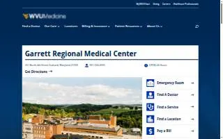 Garrett Regional Medical Center website