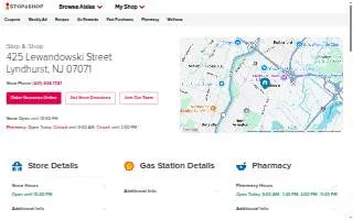 Stop & Shop of Lyndhurst website