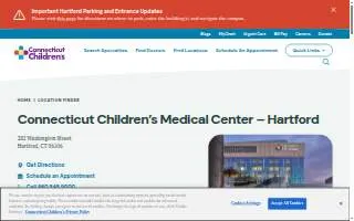 Connecticut Children's Medical Center website
