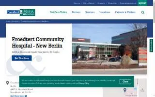 Froedtert Community Hospital - New Berlin website