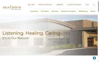 Sauk Prairie Healthcare website