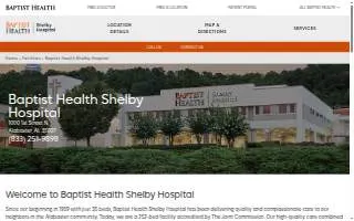 Baptist Health Shelby Hospital website